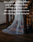 Ombre veil, Dip dyed veil - IRIS