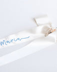 Bridal veil hanger with custom name embroidery