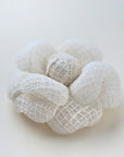 brooch pin on light background, elegant winter wedding accessory