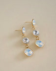 INVERNO – Bridal White Opal Drop Earrings