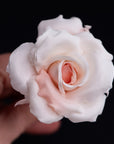 ROZALIA - Silk Bridal Hair Flower, Handmade Rose hairpin for Brides, Custom Color Option