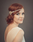 1920s wedding headpiece, Roaring Twenties hair accessories