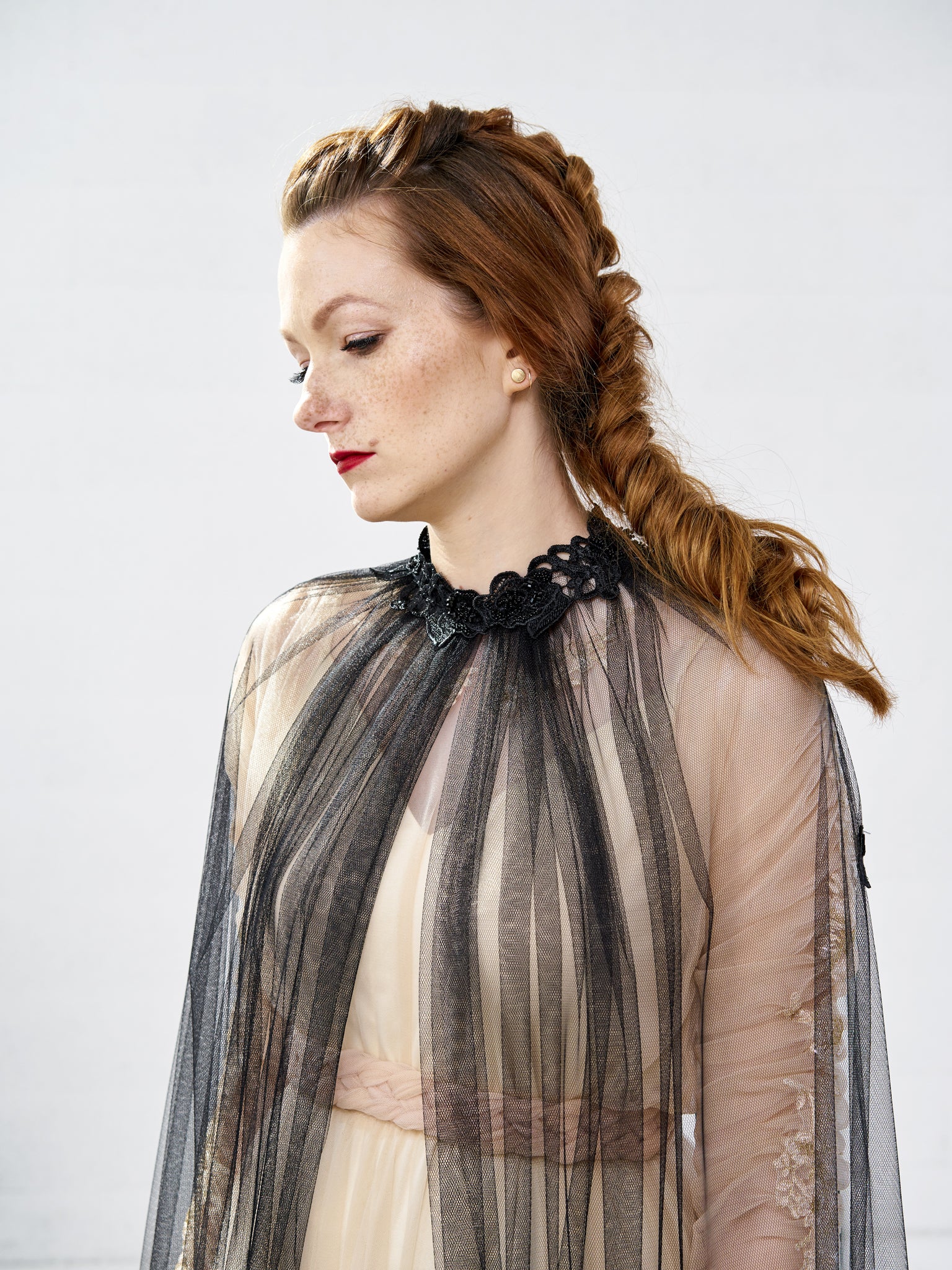 lace wedding cape