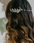 bridal hair vine with flowers