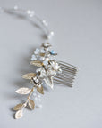 bridal hair vine with flowers