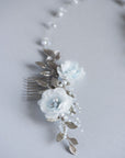 bridal hair vine with flowers