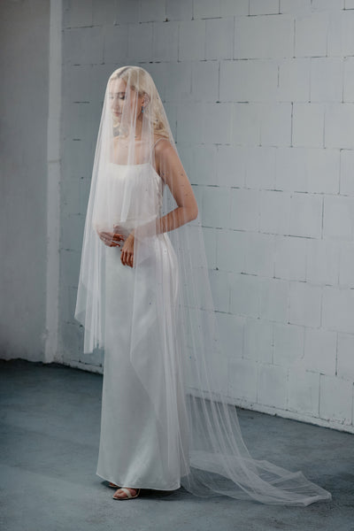 Rain Crystal Waltz Length Veil