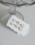 Bridal white opal earrings - INVERNO