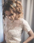 Gold floral hair pins - AGLAEA