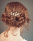 Gold hair combs with flowers for brides, bridesmaid, or for any special occasion when you want to feel like goddess or nymphs.