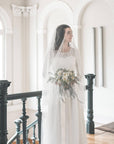 two tier veil from soft English tulle