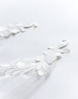 cape veil with lace