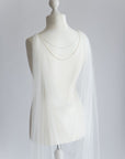 wedding cape with back necklace