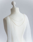 wedding cape with back necklace