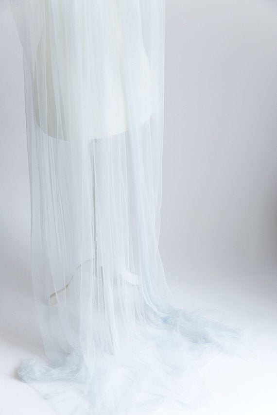wedding veil in custom color
