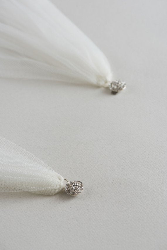 crystal bridal cape in custom color