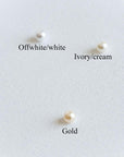 Gold leaf comb with pearls