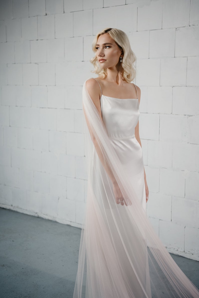 Dip dyed bridal cape - PHILA