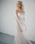 Dip dyed bridal cape - PHILA