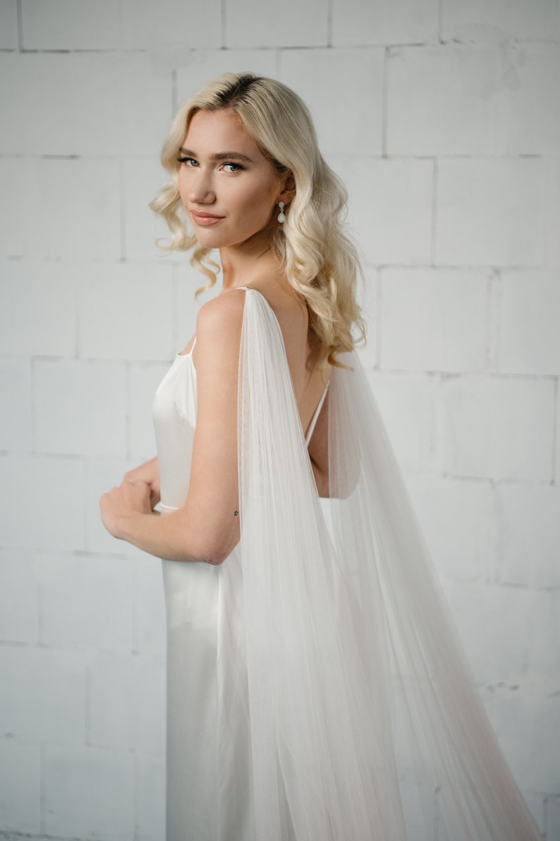 Dip dyed bridal cape - PHILA