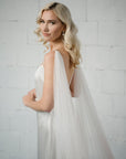 Dip dyed bridal cape - PHILA