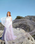 Dip dyed bridal cape - PHILA