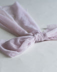 TATIANA bow in Swiss dot tulle