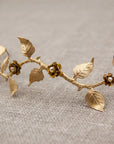 Bridal hair vine - Boho wedding headpiece - Gold wedding hairpiece - Gold leaf hair vine - Wedding headband - Bridal headband