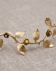Bridal hair vine - Boho wedding headpiece - Gold wedding hairpiece - Gold leaf hair vine - Wedding headband - Bridal headband