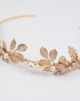 Gold leaf tiara