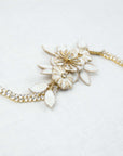 Gold bridal sash - Gold rhinestone sash - Thin gold sash - Gold rhinestone belt - Bridal rhinestone sash