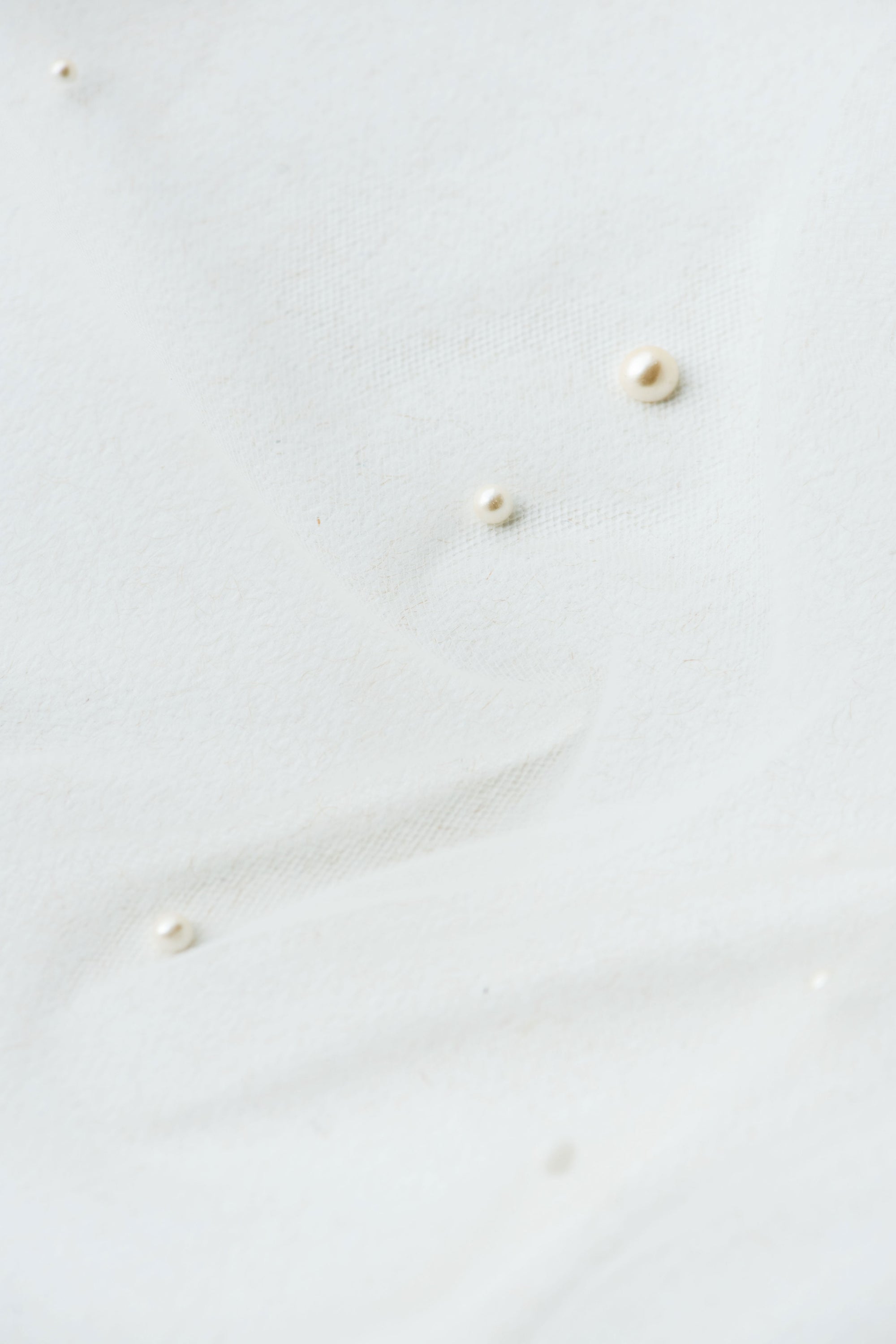 pearl on tulle