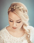 Gold bridal headband - THALIA