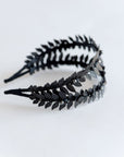 black leaf tiara