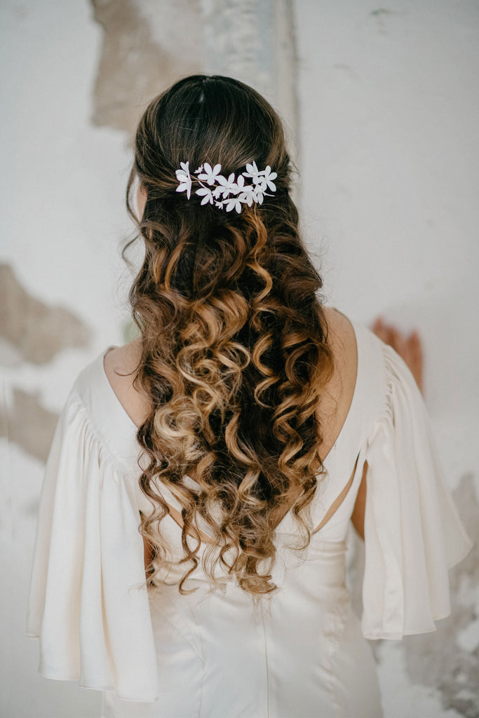 bridal floral hair vine