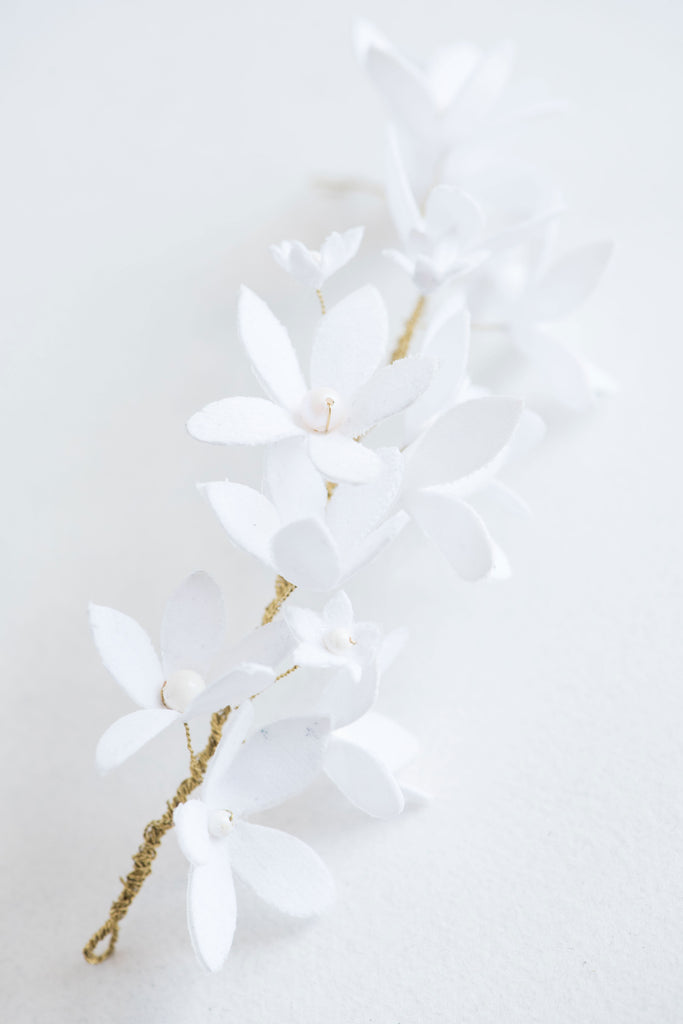 bridal floral hair vine