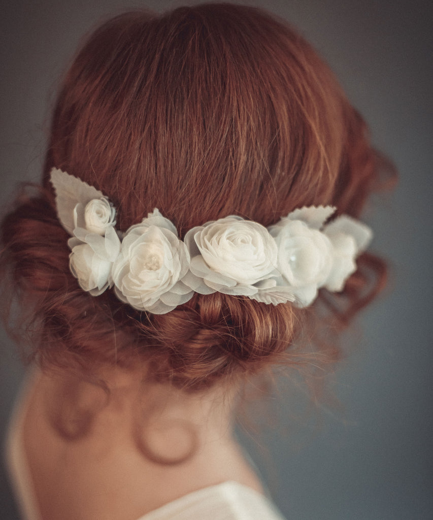 Bridal floral headpiece