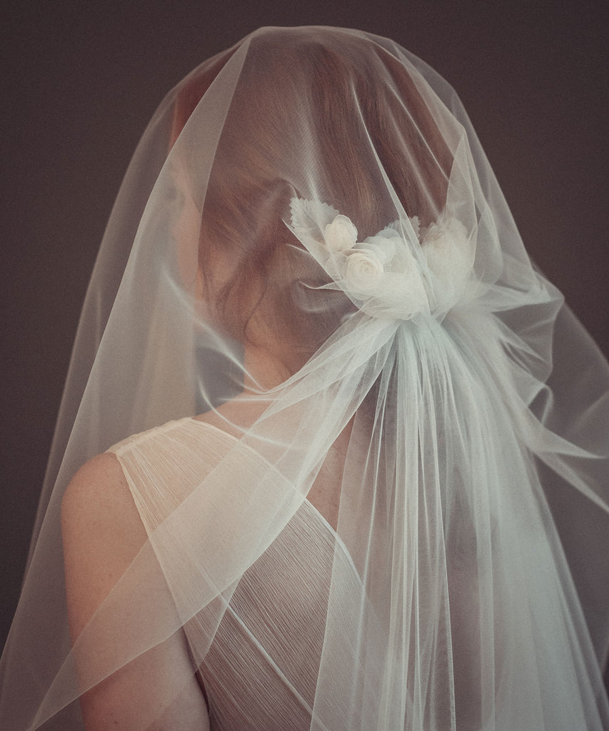 Bridal floral headpiece