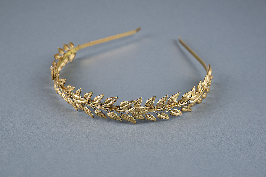 Gold laurel crown - ALEXANDRA