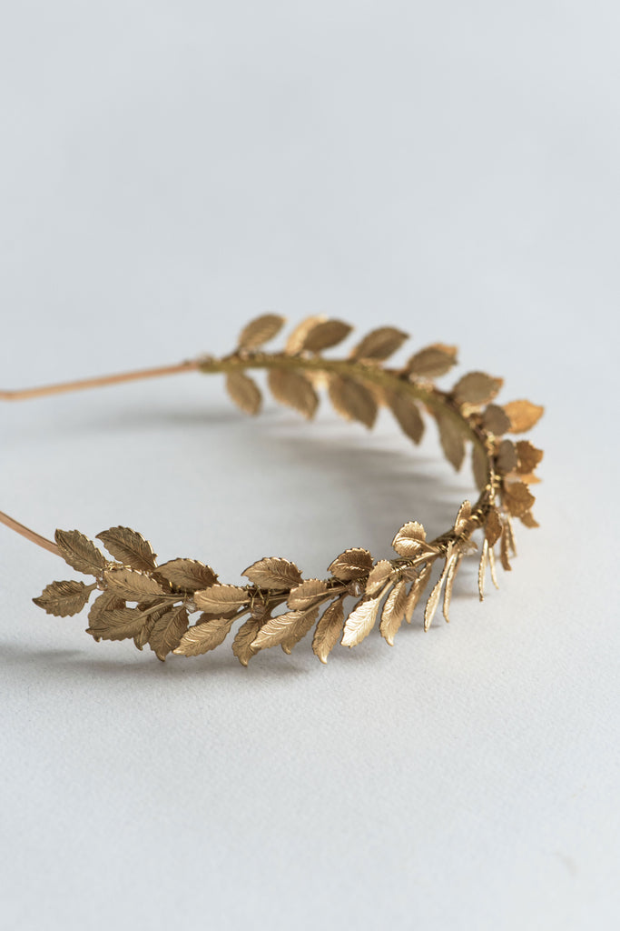 Gold Wedding Crown | Floraljewellery