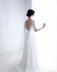 wedding cape with back necklace