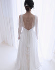 wedding cape with back necklace