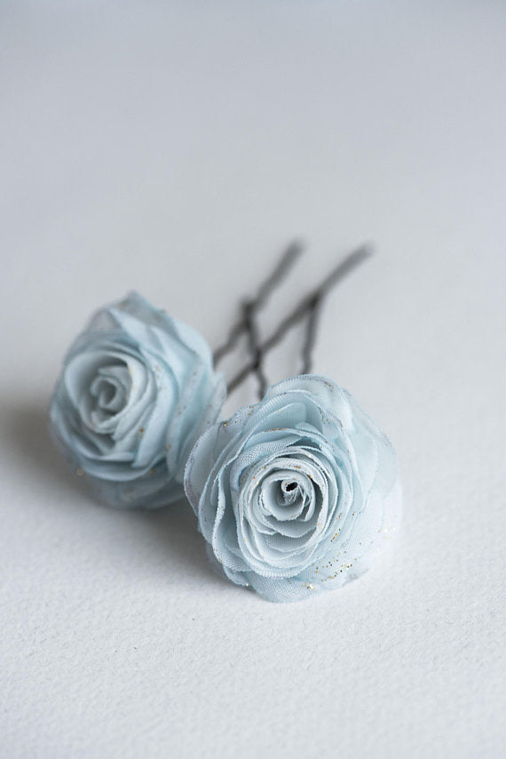 rose flower hair clip in custom color