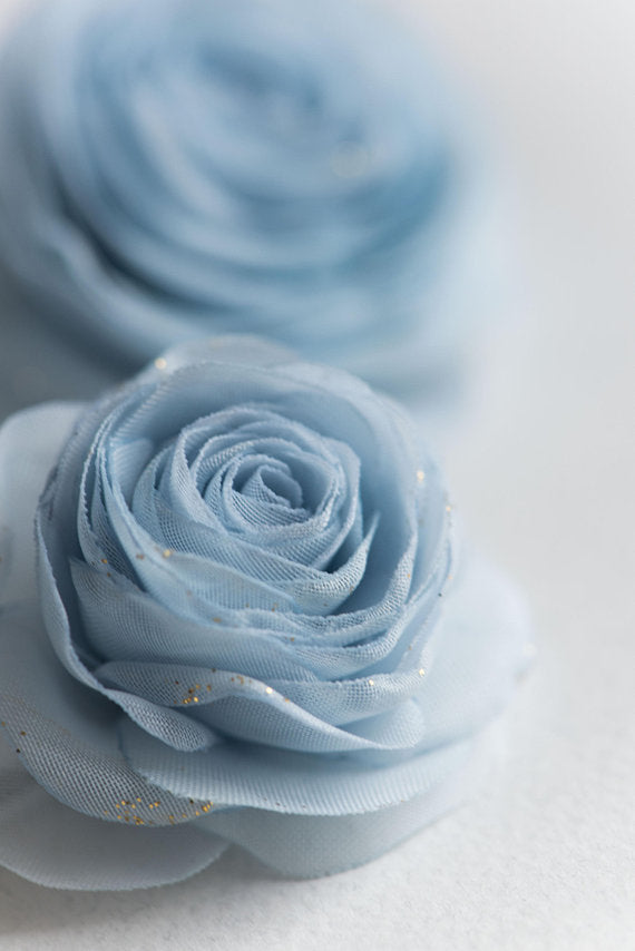 rose flower hair clip in custom color