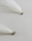 crystal bridal cape in custom color