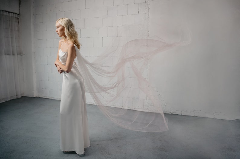 Dip dyed bridal cape - PHILA
